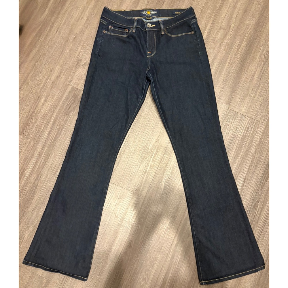 Lucky Brand Sofia Boot Jeans Womens 8/29 Dark Wash Blue Denim Bootcut Stretch